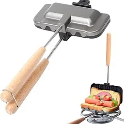 SOPTEC Toasted Sandwich Maker - Double Sided Baking Pan Frying Maker,Detachable Hot Dog Toaster and Grilled Cheese Maker for Pancakes, Toast-picture-20