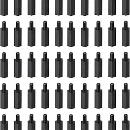 YOKIVE 150 Pcs M3 Standoff Screws, Nylon Hex PCB Standoffs with High Insulation Effect, Keep Height Consistent, Great for Motherboard (Black, 15mm+6mm)-picture-42