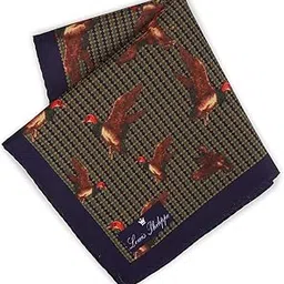 louis philippe Men's Silk Beige Formal Pocket Square, Free Size-picture-53