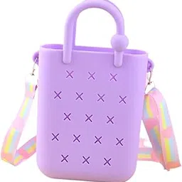 shopora Beach Tote Bag Fashion Portable Open Hole Tote Bag Organizer Beach Holes Bag Violet Bag | Womens Handbags & Bags-picture-35