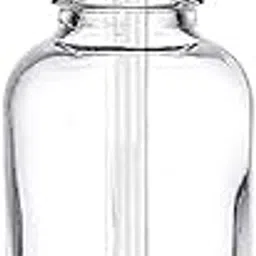 Mkd2 Rise 50 ML Clear/Transparent Round Empty Glass Bottle + Dropper + Silver Ring + Silcon Black Teat (Pack of 1) Refillable, Leak Proof For Essential Oils, Perfumes-picture-34
