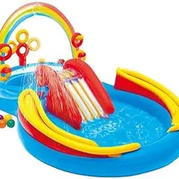 PANKTI Inflatable Bath Tubs with Water Spray for Adults Spa Sliding Swimming Pool Bath Pool Swimming Bath Tub Kids (SPOT 8 Shaped Bath Pool)-picture-47