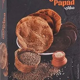 Roshnee Bajra Papad (Pearl Millet ) 3 x 80 gm packs-240 Grams | Crunchy Ready to Fry pappad | Gluten Free | No Preservatives. image 1
