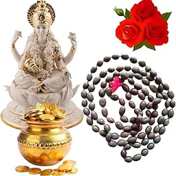 The Famous Natural Kamal gatta knoted jaap mala 108 Kamalgatta Lotus Flower Mala for Unisex Adult.1 Pcs-image-83