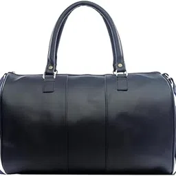 goldline Duffle Bag with Shoe Pocket for Travel for Men/Leatherette Stylish & Spacious Weekender Duffle Bag for Travel/Duffle Bag Made of Leather/Travel Bag for Luggage/Duffle Bag Handle Strap (Blue)-picture-25
