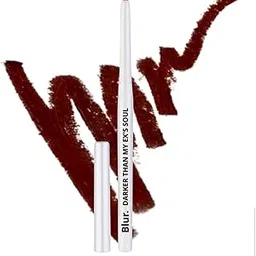 Blur India Darker Than My Ex's Soul Kajal Pencil & Lip Liner | Matte Finish Non Smudge, Long Lasting, Super Pigmented, Water-Proof | Enriched With Shea Butter And Vitamin-E | 35G | Brown-picture-34