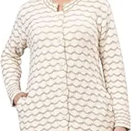 twenty me Winter Wear Casual Wear Wool Blend Button Closure Soft & Warm Full Sleeve Women's Cardigans (4781)-picture-30