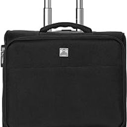 swiss military Trooper Laptop Overnighter Trolley Bag with 15.6 Inch Laptop Compartment, 360 Degree Wheels, 2-Step Aluminum Trolley with Utility Pocket, Premium Inner Lining, 48L Capacity, Black-picture-16