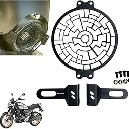 Dhe Best Bike Front Metal Head light Grill/Jaali Black Compatible With Yamaha FZ X-picture-19