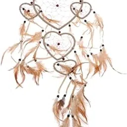 SECRET DESIRE™ Handmade Dream Catcher Net Hanging Home Wall Decoration Brown Heart-picture-64