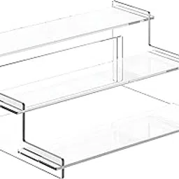 Acrylic Display Risers | 3 Tier Perfume Organizer Stand| Shelf for Figures, Desserts Holder, Collections Organizer and Cosmetic Items Shelf-picture-19