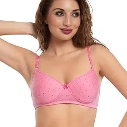 daisy dee Women Cotton Seamless Lightly Padded Wirefree Full Coverage Bra-picture-26