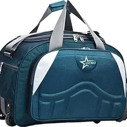 astro Duffel Bag Travel Waterproof Bag With 2 Wheels For Easy Carrying Lightweight Polyester 60 L Expandable Duffle Travel Bag, Green White, 25 Cm-picture-41