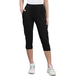 monte carlo Womens Solid Regular Fit Capri (22408620)-picture-11