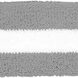 Armycrew One Size, Grey White: Cotton Terry Cloth Stretchy Stripe Sports Headband-image-25