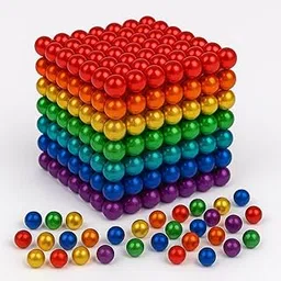 216-Piece Magnetic Balls Toy Set - Educational Game for Kids - 6X6 Cube of 6 Colors - Ideal for Ages 5-9 Set of 1-picture-11