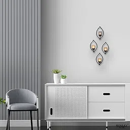 Hosley Wall Hanging Tealight Candle Holders for Home Decoration - Wall Sconces with Tealight Candles Home Decor Item (Set of 4)-picture-25