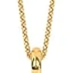 caratlane 9 KT Yellow Gold Key of Hearts Diamond Pendant for Women-picture-22