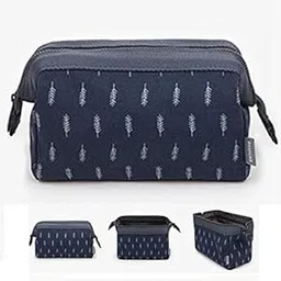 TREXEE Women's Toiletry Bag For Travel, Makeup Organiser, Cosmetic Case, Household Grooming Kit Pouch (Blue)-picture-25