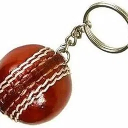 APPSS Sports Original Leather Cricket Ball Key Chain, Keyring -Leather red-picture-57