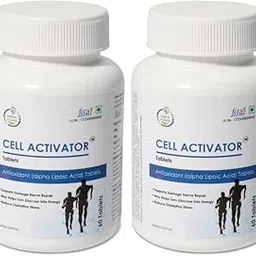 Herbal Power Cell Activator Antioxidant Tablets | With Alpha Lipoic Acid, Aloe Vera, Calcium & Resveratrol | Super Saver Pack of 2 | 60 Tablets Each Buy 1 Get 1 Free-picture-11
