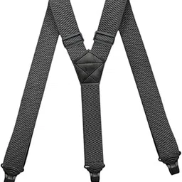 lyla Mens Suspender Heavy Duty Adjustable Y Type Elastic Straps Hidden Suspenders grey-picture-22