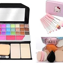 FROSTED COSMETIC Makeup Kit Premium Makeup Brushes Beauty Makeup Sponges For Women Girls (Multi)-picture-49