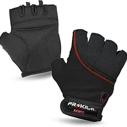 Prokick Gym Gloves GripX | Standard Size | Non-Slip Palm Grip | Wrist Support & Breathable Design for Weightlifting, Fitness & Training (Black)-picture-10