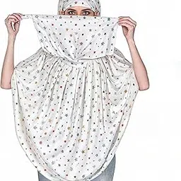 GEER Cotton Long Scarf Cum Mask scarves Usable for vehicle Driver, Bandhani Printed Design, Universal Size, For Girl & Women, Breathable Sun Protection Light Weight-image-56