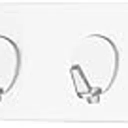 GNASTAS Adhesive Hooks Kitchen Rail Space Saving No Drilling Wall Mounted Accessory Hanger with 6 Hooks for Kitchen Bathroom Bedroom, Water Proof Hanger (Silver)-picture-24