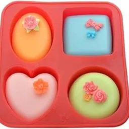 Cavity Rectangle Shape Round Edges Silicone Mould/Mold for Soap Making, Loaf, Muffins, Cheesecakes Approx 75-80 Gram-picture-21