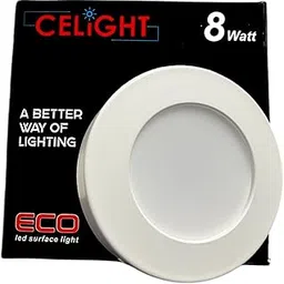 LED 8 Watts Round Surface Light, Cool White - No False Ceiling Required,Metal Body, 4.5 inch Size-picture-52
