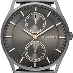 Skagen Stainless Steel Holst Analog Grey Dial Men Watch - Skw6180, Gray Band-picture-23