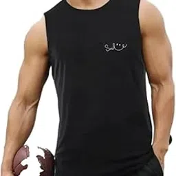 Round Neck Big Armhole Gym Stringer Vest for Men|Gym_tee170-picture-22