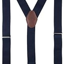 the tie hub Gentry Blue with Brown Y-Back Button Elasticated Suspender for Men-picture-15