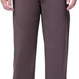 the indian garage co Men Baggy Solid Mid-Rise Trousers image 1