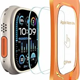 Affix 2 Pack for Apple Watch Ultra 2 / Apple Watch Ultra | 49mm Tempered Glass, Screen Protector Guard with Easy Fix Installation Tool, 9H Hardness Shatterproof, HD Clear Scratch Resistant-picture-12