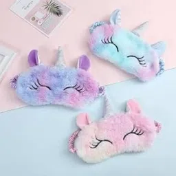 Stylie Modern Alternatives Nylon Unicorn Gel Sleeping Eye Shade Mask Cover For Insomnia, Stress Release, Deep Sleep, Meditation, Puffy Eyes And Dark Circles(Pack Of 1),Multicolour-picture-19