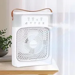 Portable Air Cooler Fan with Humidifier – Mini Personal Air Conditioner with Strong Wind, Water Tank & Handle for Home, Office & Outdoor Use-picture-33