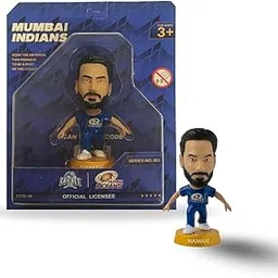 CRICKET ICONS Naman Dhir Mumbai Indians Collectible Figurine, IPL Edition 360° Rotatable Head, MI Cricket Player for Fans & Collectors Pack of 1-picture-18