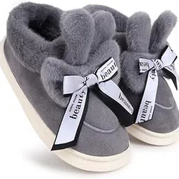 cassiey Women's And Girl's Comfortable Fur Lined Warm Indoor/Outdoor Winter Snow Boot | Slip on Fur Shoes For Women's And Girl's-picture-45