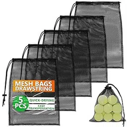 the little green change Suriel Nylon Mesh Nets Bag Pouch Golf Tennis 48 Balls Carrying Holder Storage-picture-27