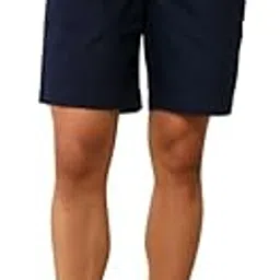 andamen Men Navy Solid Cotton Twill Shorts (Navy)-picture-52