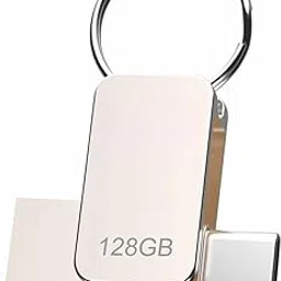 Type-C OTG PENDRIVE,Premium Metal Body with USB 3.0 Technology, 180 Mbps HIGH Speed Data Transfer Compatible with Smartphones, LAPTOPS, TV'S, Gaming Console ETC. (128 GB) image 1