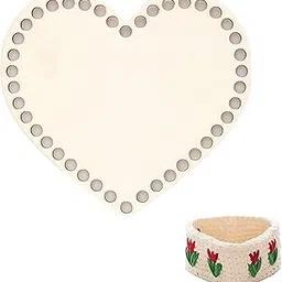 Cliths 3Pcs Wooden Basket Bottom for Making Knitting Crochet Bag, 5.9 inch Wood Base Knitting Supplies for Knitter, Crocheter and Beginner-picture-18