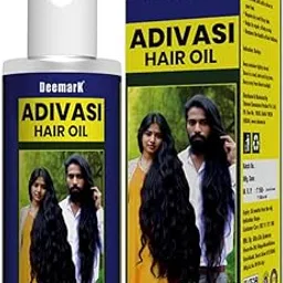 Deemark Adivasi herbal hair oil for Hair Growth & Anti Hairfall Control | Protects from Damage | Non Sticky Formula | Smooth And Silky Hair | Pack of 1(100ml)-image-62