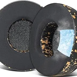 SOULWIT Cooling-Gel Earpads Replacement for Skullcandy Hesh & Hesh 2 Wireless Over-Ear Headphones, Ear Pads Cushions with Noise Isolation Foam - Black Gold image 1