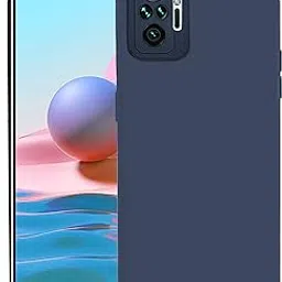 CEDO Redmi Note 10 Pro/Note 10 Pro Max Back Cover | Camera Bump Protection & Ultra Slim | Matte Soft Silicon Shock Proof Rubberised Back Case Cover (Blue)-picture-10