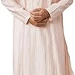 see designs Men's Long Sleeve Mandarin Collar Side Slit Sequins Embroidered Pure Chanderi Silk Straight Kurta-picture-15