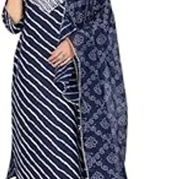 ras rani Women's Cotton Kurti Set with Pant and Dupatta ? 3 Piece Set, 3/4 Sleeve Ethnic Wear for Daily & Festive Use-picture-13